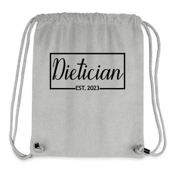 Dietician Est. 2023 Graduated Dietician Student - Stanley/Stella Recycled Gym Bag - heather grey - Front