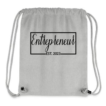 Entrepreneur Est. 2023 Graduiertes Unternehmergeschenk - Stanley/Stella recycelter Gym Bag - Grau meliert - Vorne