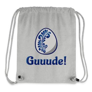 Guude! Hessisch Bembel Äppelwoi - Stanley/Stella recycelter Gym Bag - Grau meliert - Vorne