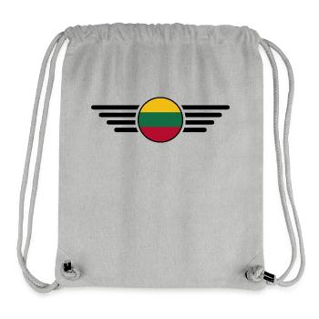 Litauen Stil Design T-Shirt - Stanley/Stella recycelter Gym Bag - Grau meliert - Vorne