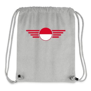 Monaco Stil Design T-Shirt - Stanley/Stella recycelter Gym Bag - Grau meliert - Vorne
