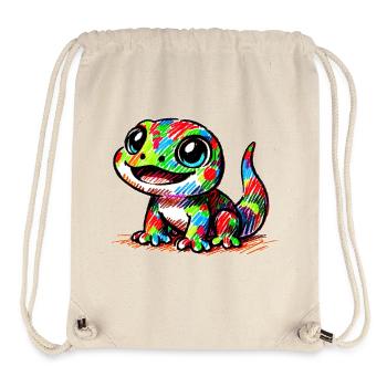 Gecko - Sac à cordon recyclé Stanley/Stella - blanc naturel - Devant
