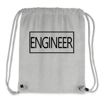 Engineer Proud Graduated Engineering Student - Stanley/Stella Recycled Gym Bag - heather grey - Front