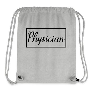 Physician Proud Graduated Physician Student - Stanley/Stella Recycled Gym Bag - heather grey - Front