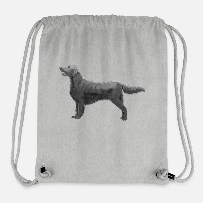 Flatcoated Retriever - Stanley/Stella recycelter Gym Bag - Grau meliert