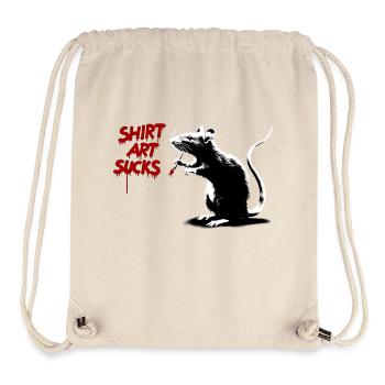 SHIRT ART SUCKS Red Rats Street Art - Stanley/Stella Recycled Gym Bag - natural - Front