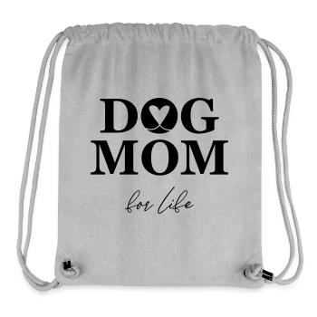 Dog Mom – for life - Stanley/Stella Recycled Gym Bag - heather grey - Front