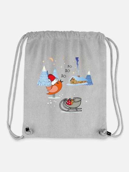 Weihnachten Tannenbaum - Stanley/Stella recycelter Gym Bag - Grau meliert
