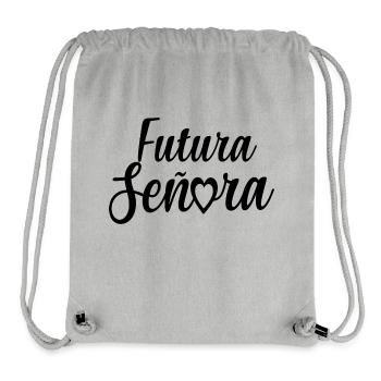 Futura Señora Engagement Bridal Shower Wedding - Stanley/Stella Recycled Gym Bag - heather grey - Front