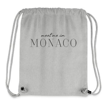 Monaco Glamour T-Shirt - Stanley/Stella recycelter Gym Bag - Grau meliert - Vorne
