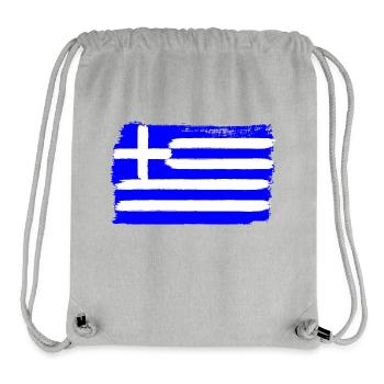Griechenland Flagge used look - Stanley/Stella recycelter Gym Bag - Grau meliert - Vorne