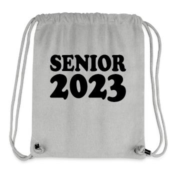 Senior 2023 - Sac à cordon recyclé Stanley/Stella - gris chiné - Devant