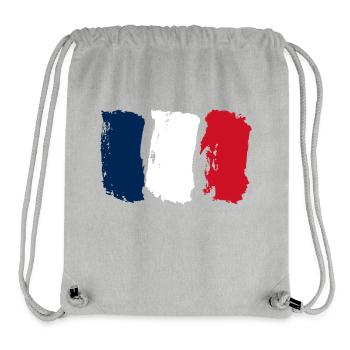 France Flag - Vintage - Stanley/Stella Recycled Gym Bag - heather grey - Front