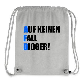 Definitely not digga - Stanley/Stella Recycled Gym Bag - heather grey - Front