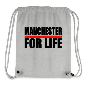 Manchester - Stanley/Stella recycelter Gym Bag - Grau meliert - Vorne