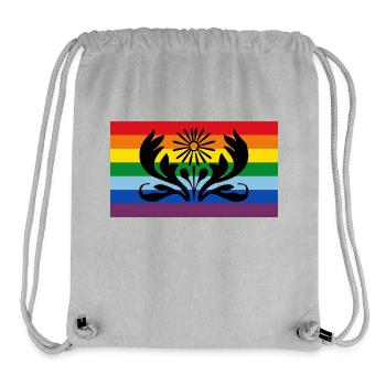 rainbow flag - Stanley/Stella Recycled Gym Bag - heather grey - Front