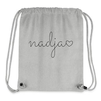 Nadja surname first name - Stanley/Stella Recycled Gym Bag - heather grey - Front