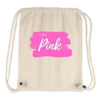 I like Pink - MOTIV - MÄDCHEN/DAMEN/UNISEX - Stanley/Stella recycelter Gym Bag - Naturweiß - Vorne