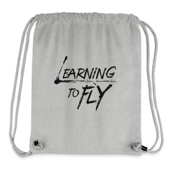 Apprendre à piloter Flying Airplane Pilot Flyer - Sac à cordon recyclé Stanley/Stella - gris chiné - Devant