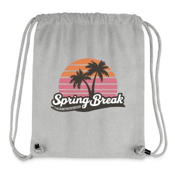 Spring Break Party Hard Or Go Home - Stanley/Stella recycelter Gym Bag - Grau meliert - Vorne