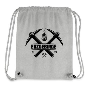 Erzgebirge Saxony Mining Miners - Stanley/Stella Recycled Gym Bag - heather grey - Front