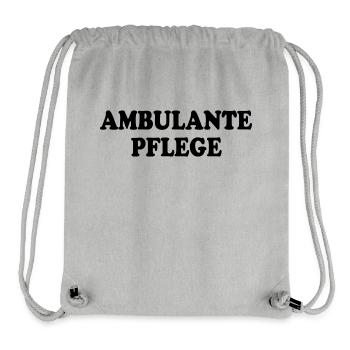 ambulante pflege - Stanley/Stella recycelter Gym Bag - Grau meliert - Vorne