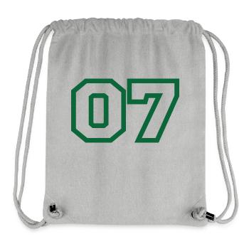 Nummer 7 Green Sport - Stanley/Stella recycelter Gym Bag - Grau meliert - Vorne