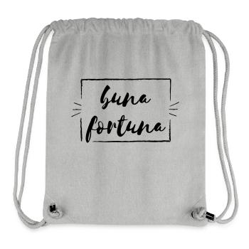 buna fortuna (Vectorgraphic) - Stanley/Stella recycelter Gym Bag - Grau meliert - Vorne