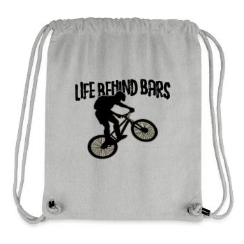 Bicycle Bicycle Lovers Life Behind Bars - Stanley/Stella Recycled Gym Bag - heather grey - Front