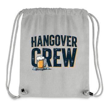 Hangover Crew – ultimative Partyshirt - Stanley/Stella recycelter Gym Bag - Grau meliert - Vorne