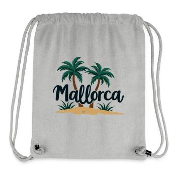 Mallorca Island Feeling – Holidays Palm Trees Beach - Stanley/Stella Recycled Gym Bag - heather grey - Front