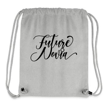 Future Novia Girlfriend Engagement Wedding Gift - Stanley/Stella Recycled Gym Bag - heather grey - Front