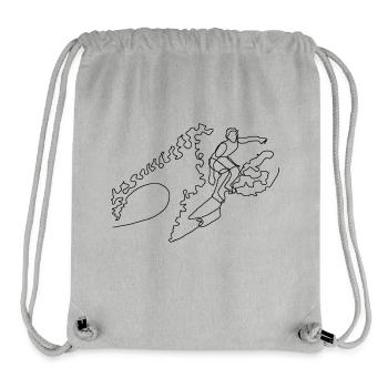Wellenreiten - Stanley/Stella recycelter Gym Bag - Grau meliert - Vorne