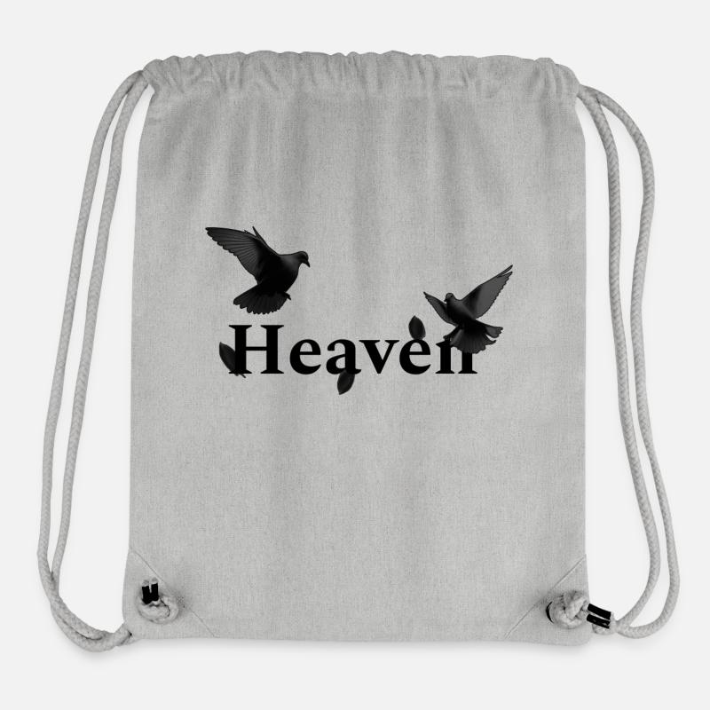 Ombre de la colombe céleste - Sac à cordon recyclé Stanley/Stella - gris chiné