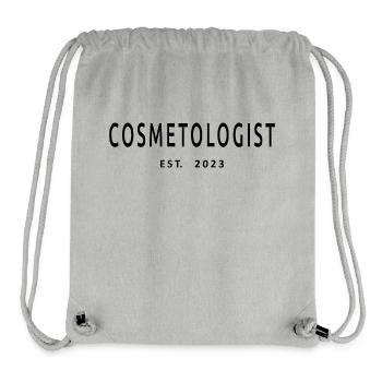 Cosmétologue Est. 2023 Cosmétologue diplômé - Sac à cordon recyclé Stanley/Stella - gris chiné - Devant