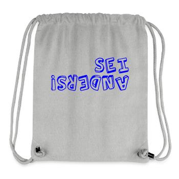 sei anders! - Stanley/Stella recycelter Gym Bag - Grau meliert - Vorne