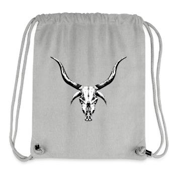 Mysterious Cattle Skull - Stanley/Stella Recycled Gym Bag - heather grey - Front
