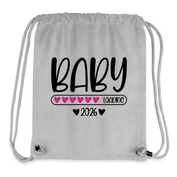 Baby 2026 loading - Stanley/Stella Recycled Gym Bag - heather grey - Front