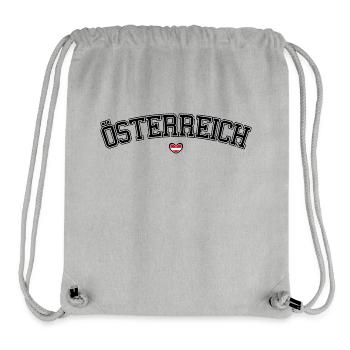 Österreich Herz Schrift - Stanley/Stella recycelter Gym Bag - Grau meliert - Vorne