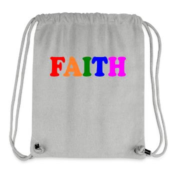Faith - Stanley/Stella Recycled Gym Bag - heather grey - Front