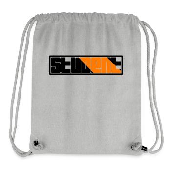 Logo de l’étudiant - Sac à cordon recyclé Stanley/Stella - gris chiné - Devant