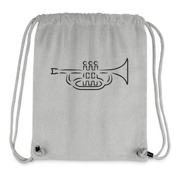 Trompete - Stanley/Stella recycelter Gym Bag - Grau meliert - Vorne