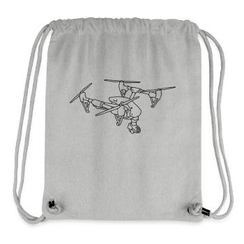 Drohne - Stanley/Stella recycelter Gym Bag - Grau meliert - Vorne