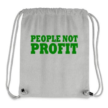 People not profit - Stanley/Stella recycelter Gym Bag - Grau meliert - Vorne