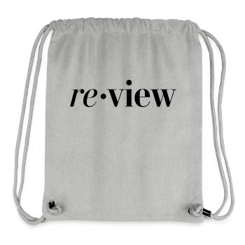 review - Stanley/Stella recycelter Gym Bag - Grau meliert - Vorne