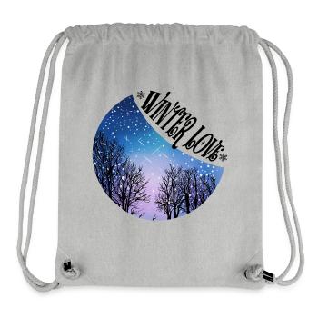 Winter Love - Stanley/Stella recycelter Gym Bag - Grau meliert - Vorne
