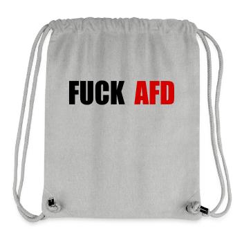 Fuck afd - Stanley/Stella Recycled Gym Bag - heather grey - Front