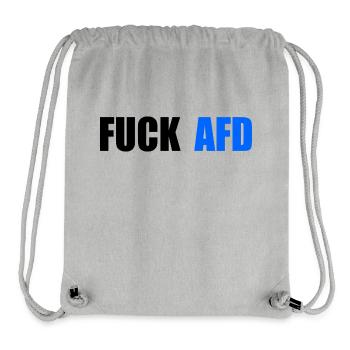 Fuck afd - Stanley/Stella Recycled Gym Bag - heather grey - Front