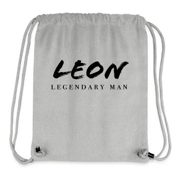 LEON legendary man claim brand | Vectorgraphic - Stanley/Stella Recycled Gym Bag - heather grey - Front