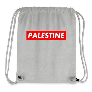 Palestine - Stanley/Stella Recycled Gym Bag - heather grey - Front